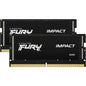 KINGSTON 64GB 5600MT/s DDR5 CL40 SODIMM Kit of 2 FURY Impact PnP