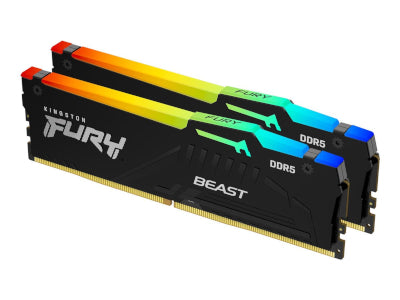 KINGSTON 32GB 6000MT/s DDR5 CL30 DIMM Kit da 2 FURY Beast RGB EXPO