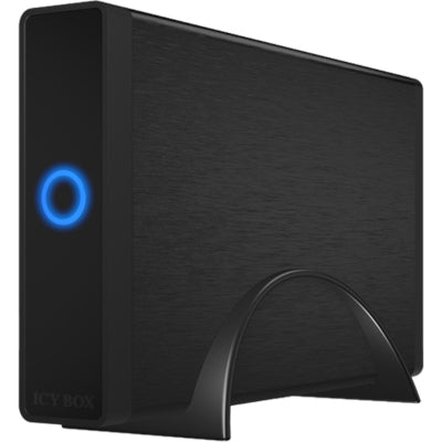 ICY BOX IB-377U3 Caja para disco duro USB3.0 para HDD SATA de 8,9 cm 3,5 pulgadas SATA 6Gb UASP Aluminio negro
