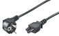 MicroConnect stroomkabel Schuko haaks - C5, 1.8m